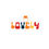 Thumbnail: Motivating Colorful 'Lovely' Kiss-Cut Stickers for Positivity Accessories