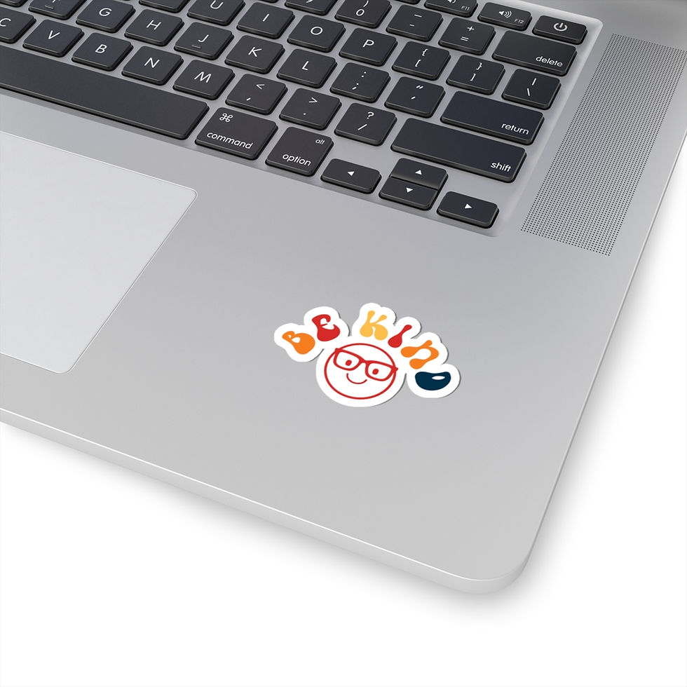 Thumbnail: Be Kind Kiss-Cut Stickers - Positive Vibe Reminder & Cool Aesthetic Stickers