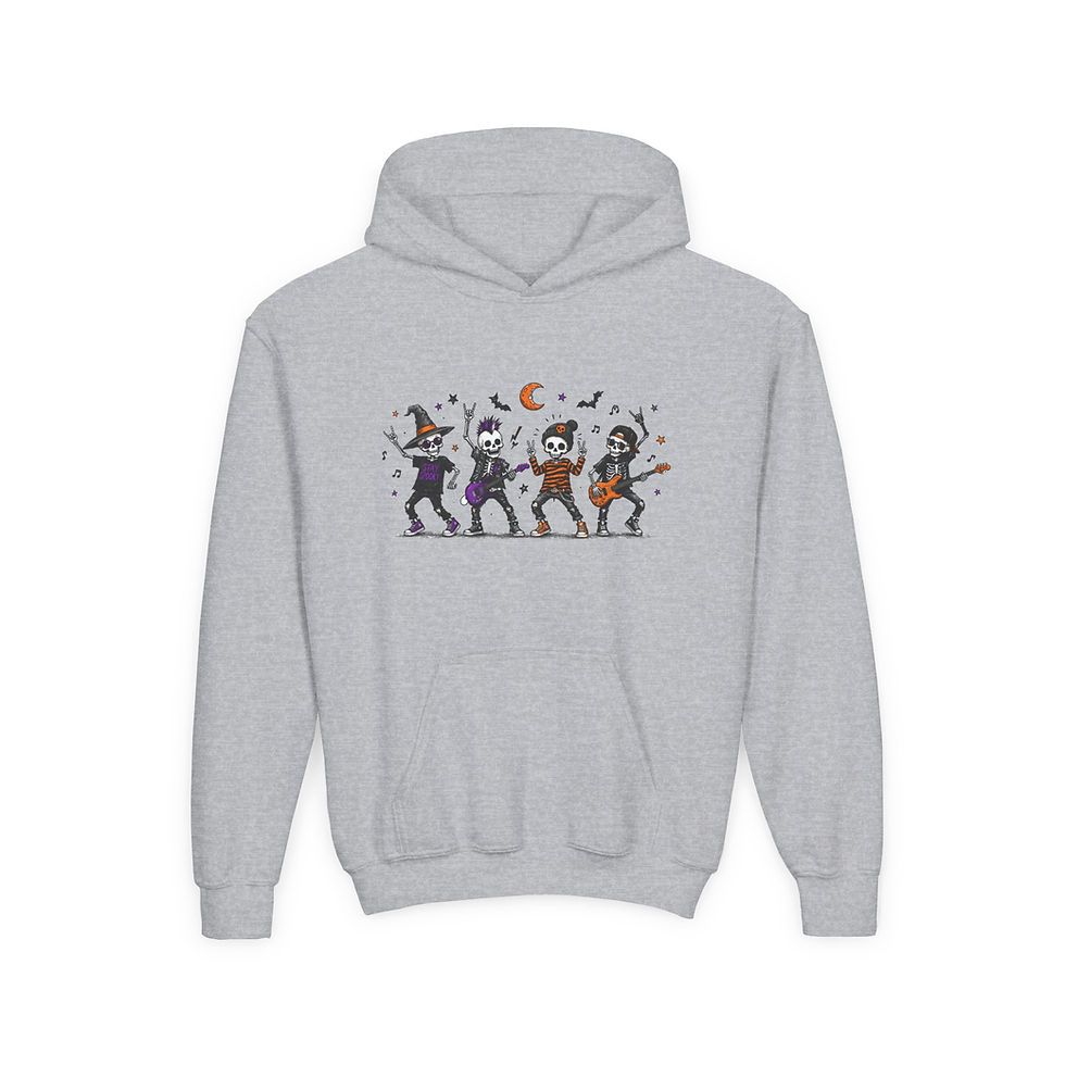 Thumbnail: Youth Halloween Skeleton Dance Party Hoodie - Soft Comfy Fun