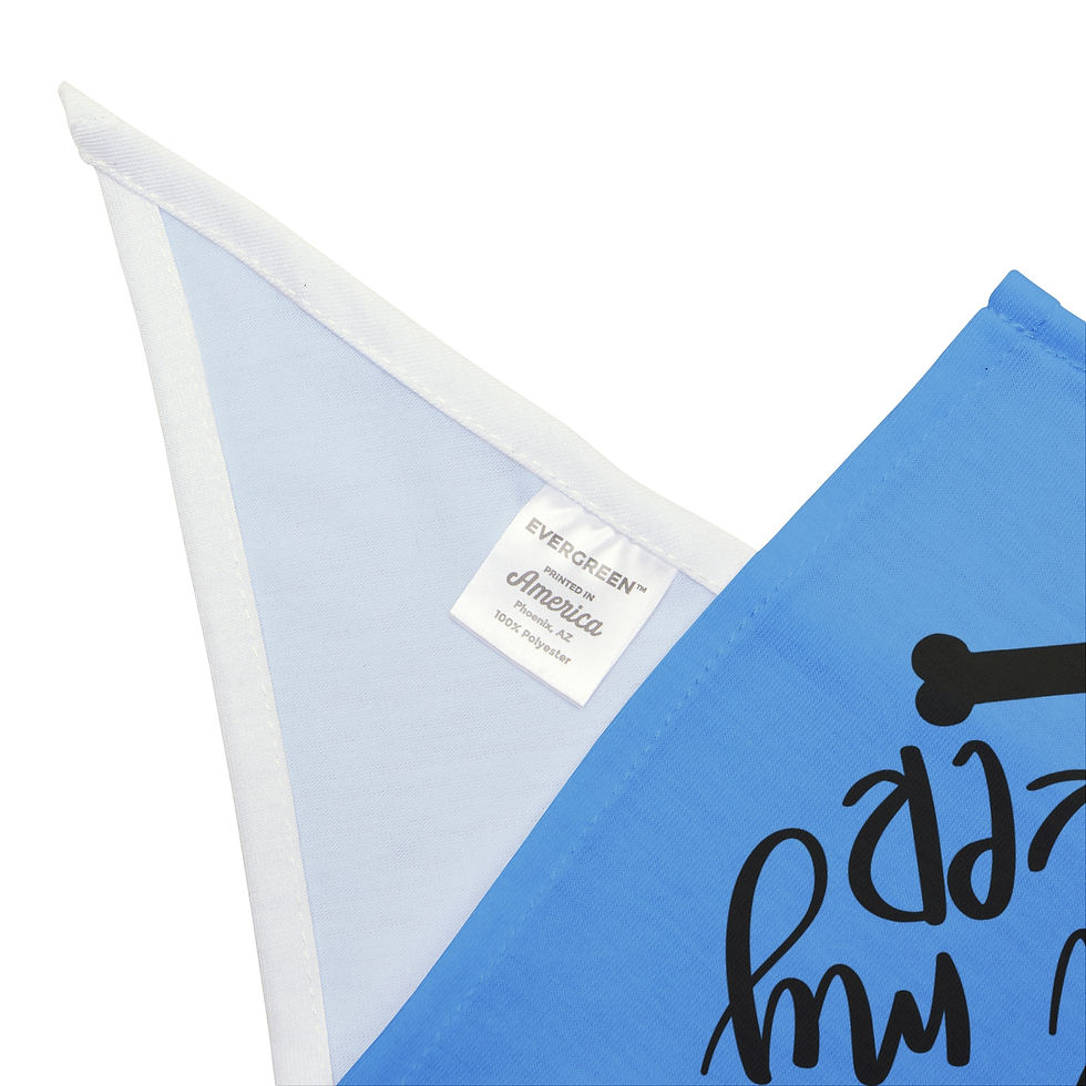 Thumbnail: Cute "Can't Hold My Licker" Blue Pet Bandana – Perfect for Dog Lovers Fun Vibes