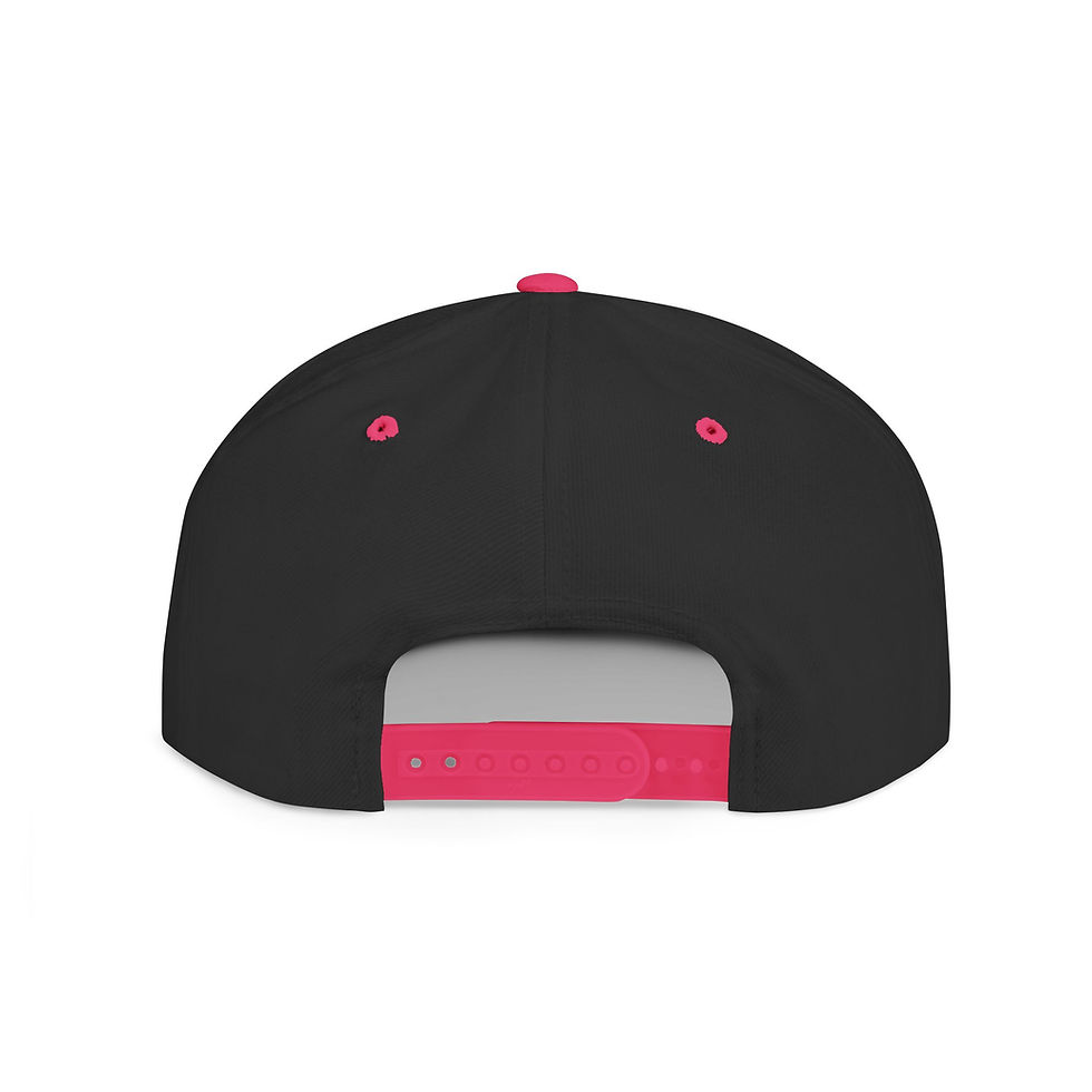 Thumbnail: Stay Positive Flat Bill Snapback Cap - Inspirational Apparel for Everyday Style