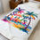 Thumbnail: Colorful Summer Vibes Plush Blanket for Cozy Relaxation & Beach Decor