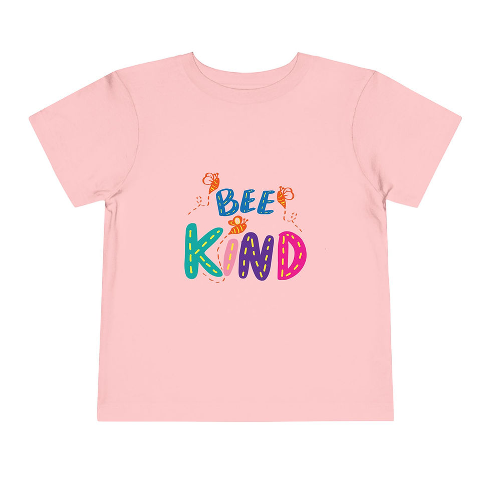 Thumbnail: Kindness Girl's Toddler Tee - Soft Cotton T-shirt Inspirational Vibes