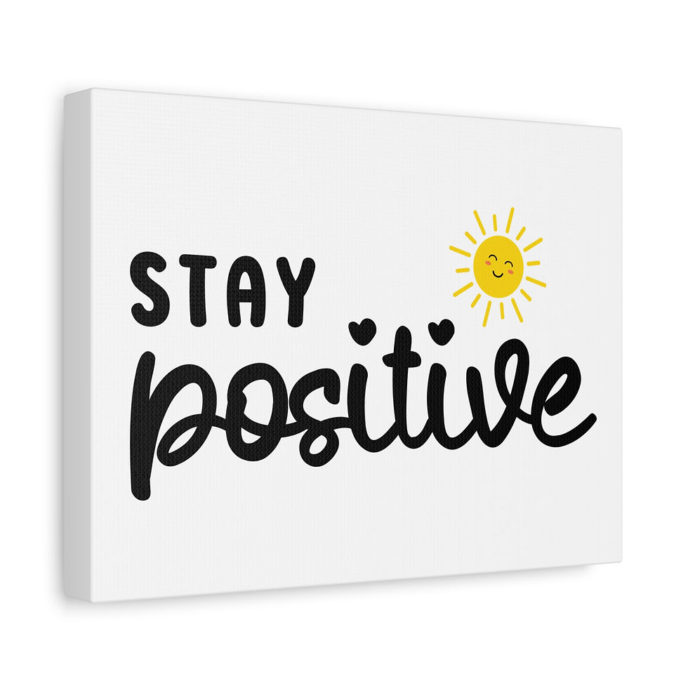 Thumbnail: Positive Vibes Canvas Wall Art - Inspirational Positive Energy Home Decor