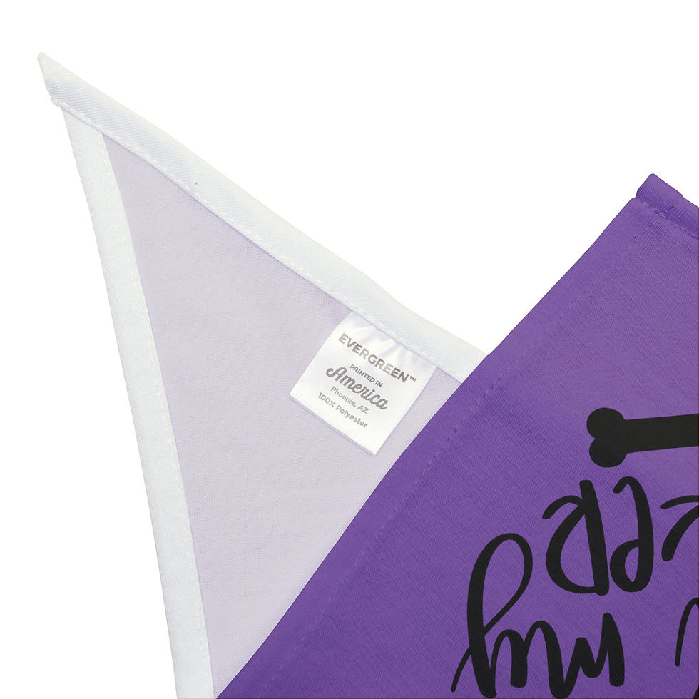 Thumbnail: Cute "Can't Hold My Licker" Purple Pet Bandana – Perfect for Dog Lover Fun Vibes