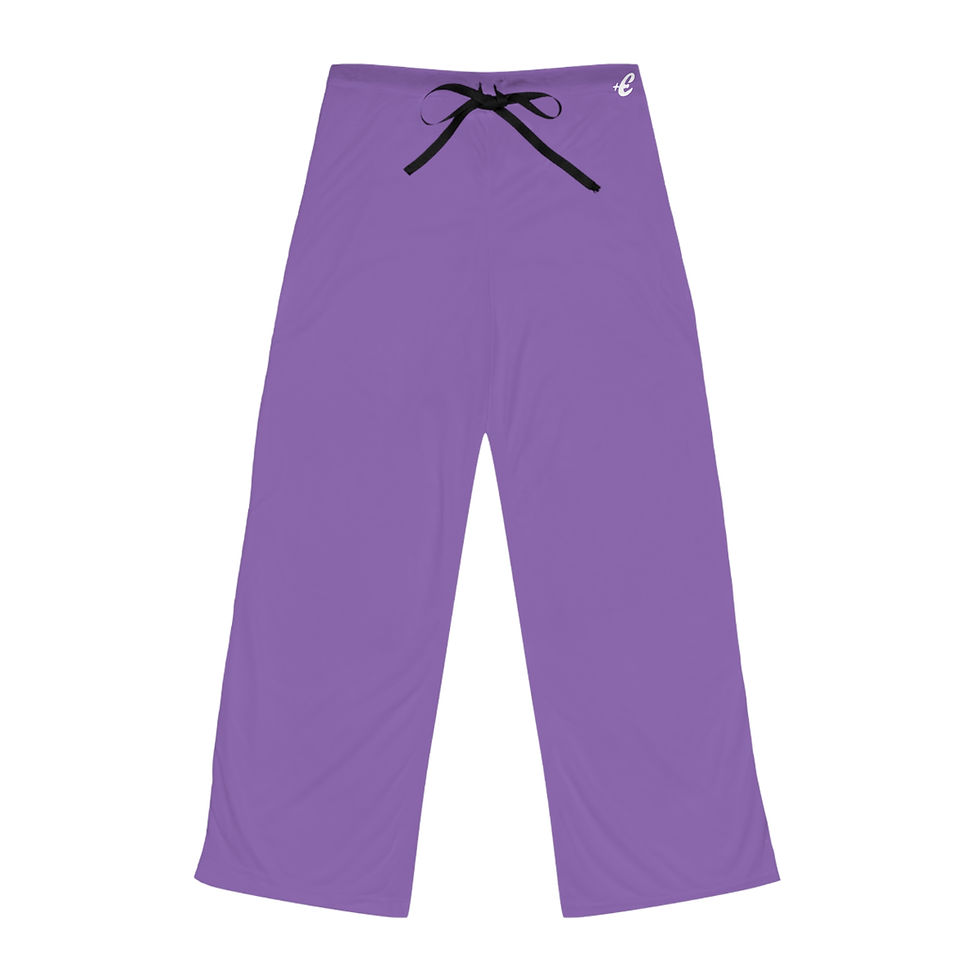 Thumbnail: Cozy Women's Purple Pajama Pants for Relaxation and Lounging Positive Vibes