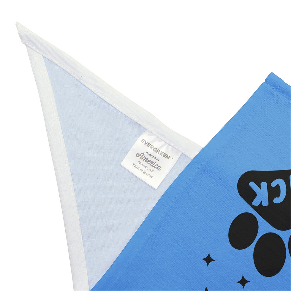 Thumbnail: Funny Blue Pet Bandana "Places to Go, People to Lick" - Perfect for Dog Lovers