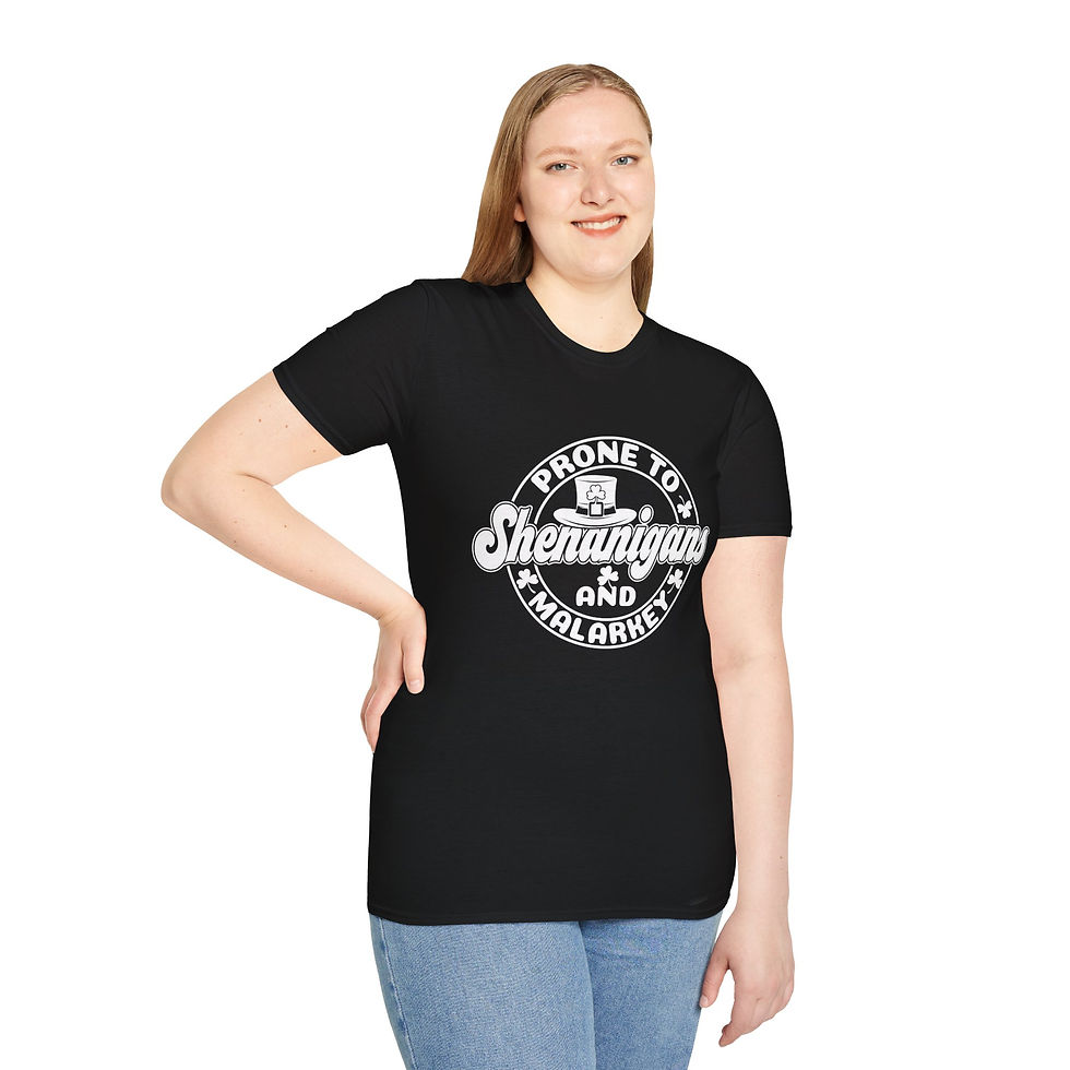 Thumbnail: Prone to Shenanigans Women's Softstyle T-Shirt - Fun Graphic Tee for Casual Wear