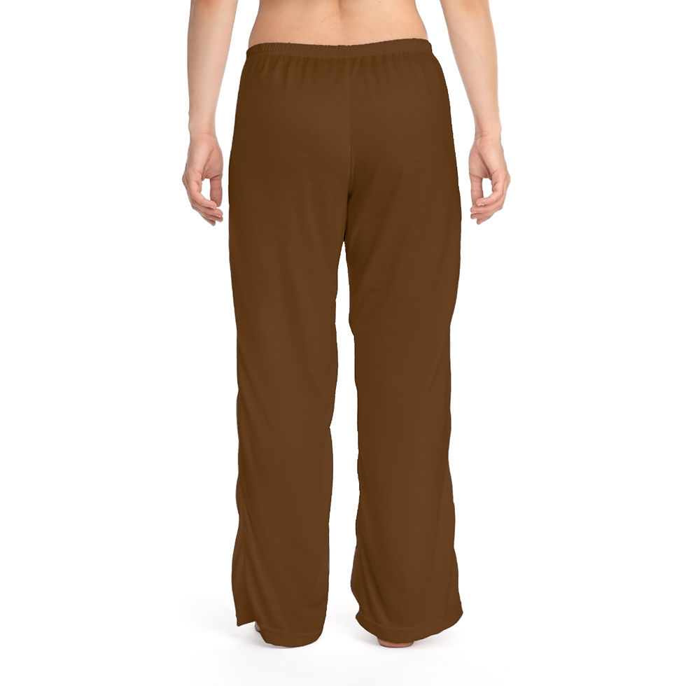 Thumbnail: Cozy Women's Brown Pajama Pants for Relaxation and Lounging Positive Vibes