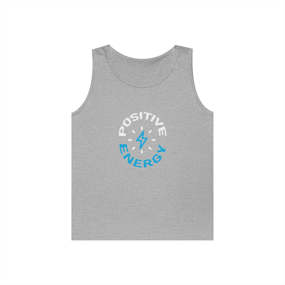 Thumbnail: Men's Positive Energy Soft Cotton Tank Top - Positive Summer Vibes