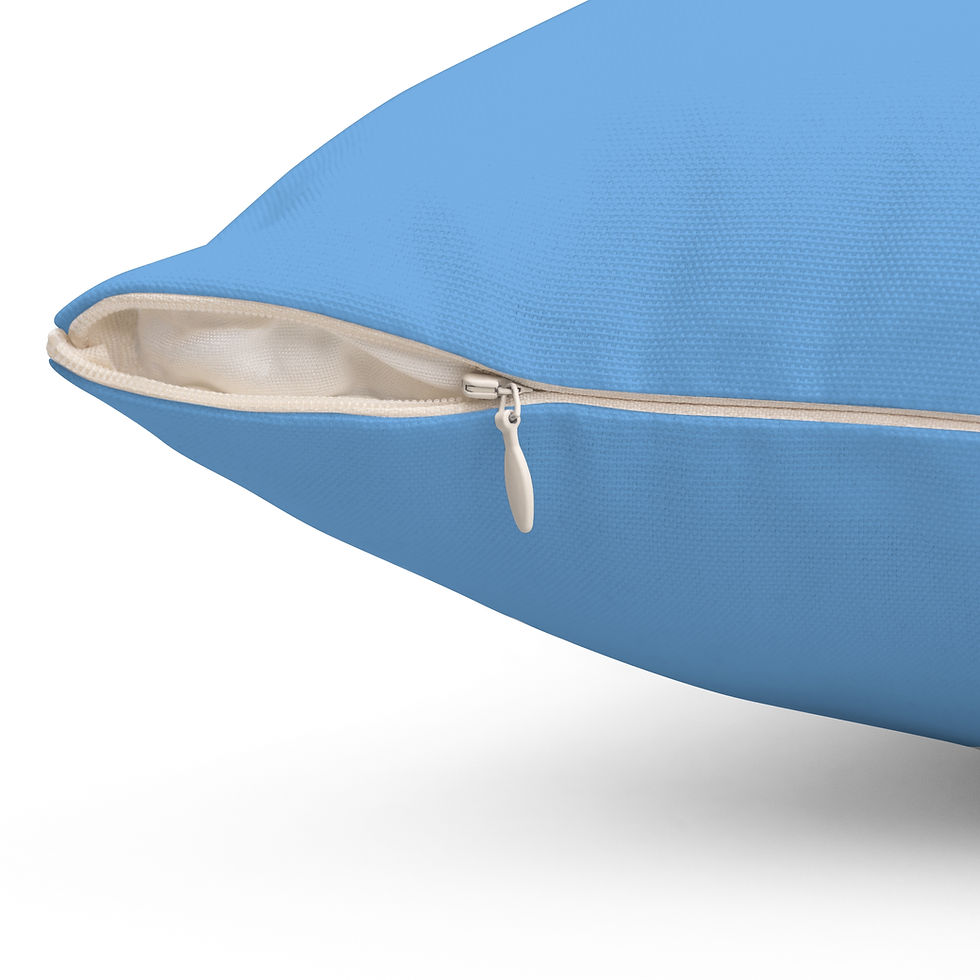 Thumbnail: Stay Positive Decorative Pillow - Inspirational Positive Vibes Home Decor - Blue