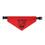 Thumbnail: Stay Positive Red Pet Bandana Collar - Dog Good Vibes for Happy Pets