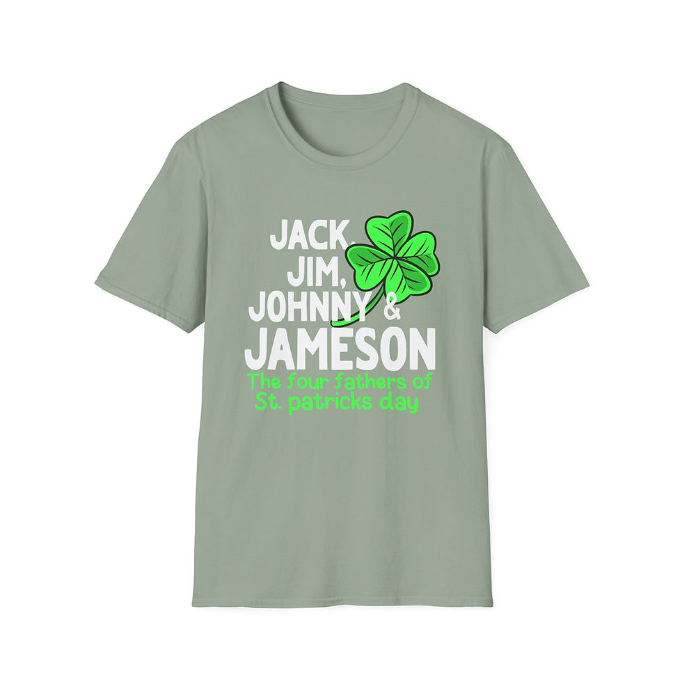 Thumbnail: St. Patrick's Day Women's T-shirt - Jack, Jim, Johnny & Jameson Design Fun Vibes