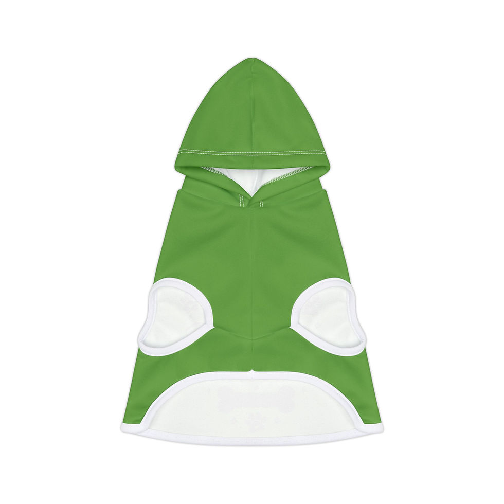 Thumbnail: Stay Pawsitive Green Pet Hoodie - Cute & Comfy Positive Pet Apparel