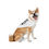 Thumbnail: Stay Pawsitive White Pet Bandana - Stylish Dog Accessory for Happy Pets