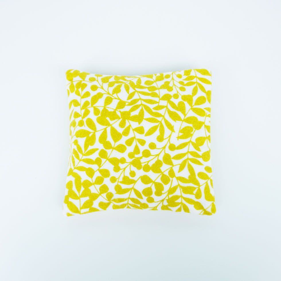 Miniaturbild: epigeal (mustard) - Körnerkissen/ Wärmekissen - Überzug & Kisseneinlage