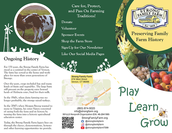 Final outer brochure design.