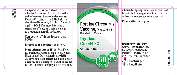 Sample image of a label design featuring the label dieline and guidelines.