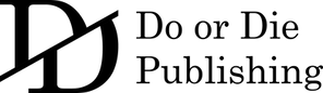 Do or Die Publishing logo: a capital D diagonally slashed in half by a slanted line.