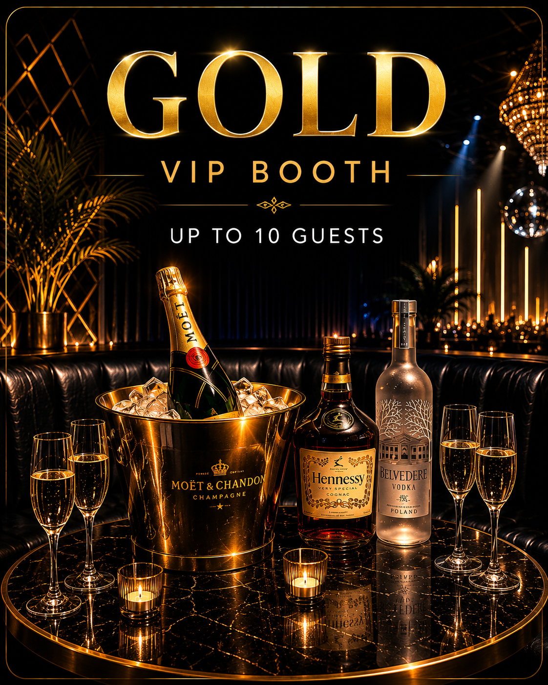 Gold VIP booth