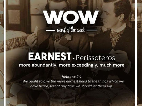 Word of the Week: Earnest