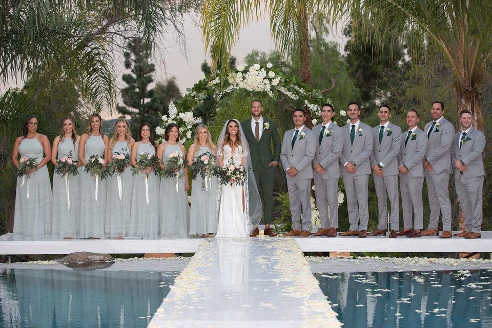 Wedding Ceremony Stage Over Pool By OCLA