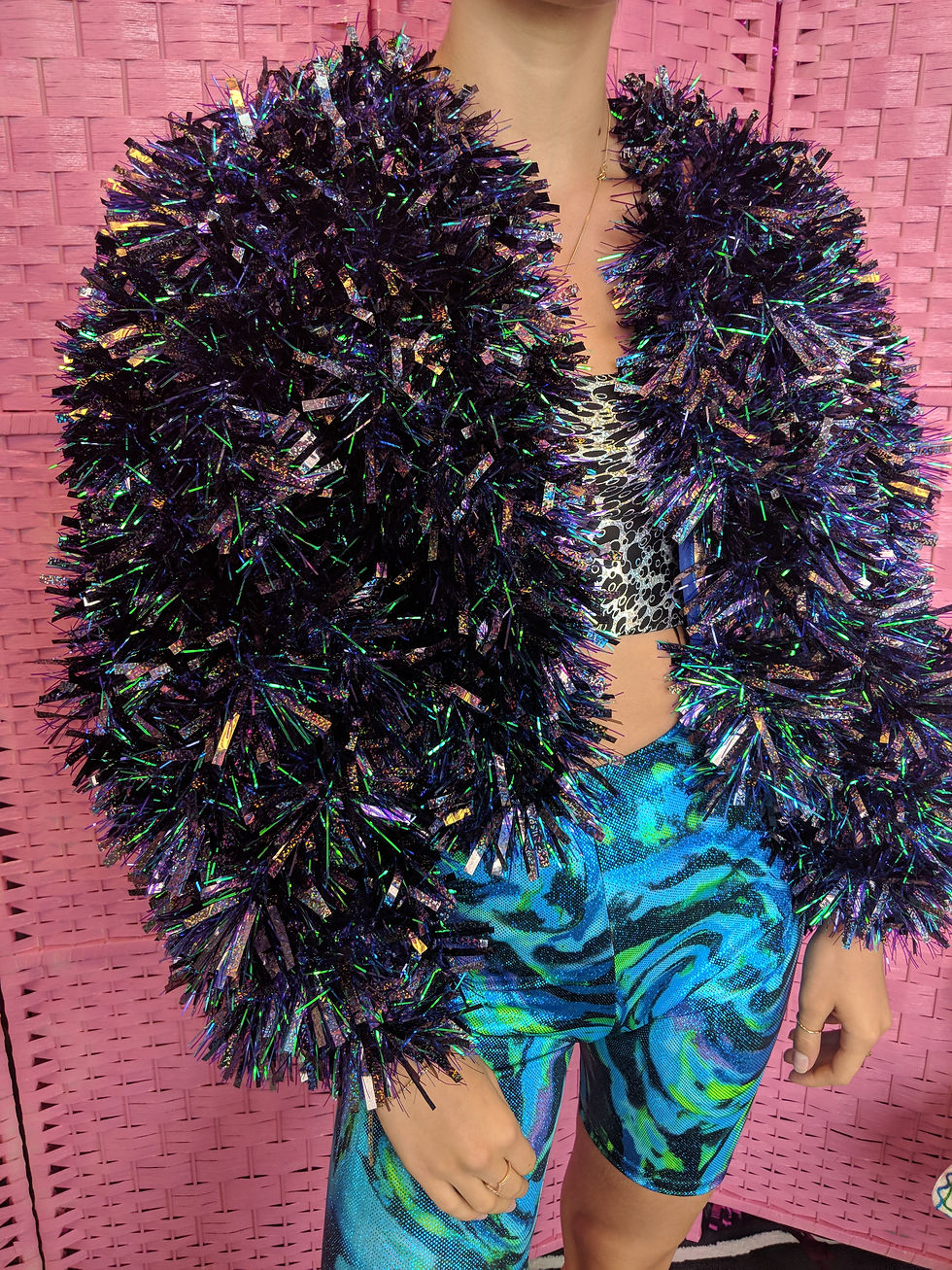 Thumbnail: Cosmic Cropped Tinsel Jacket