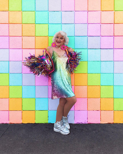 Baddie Winkle wears Bottle Blonde