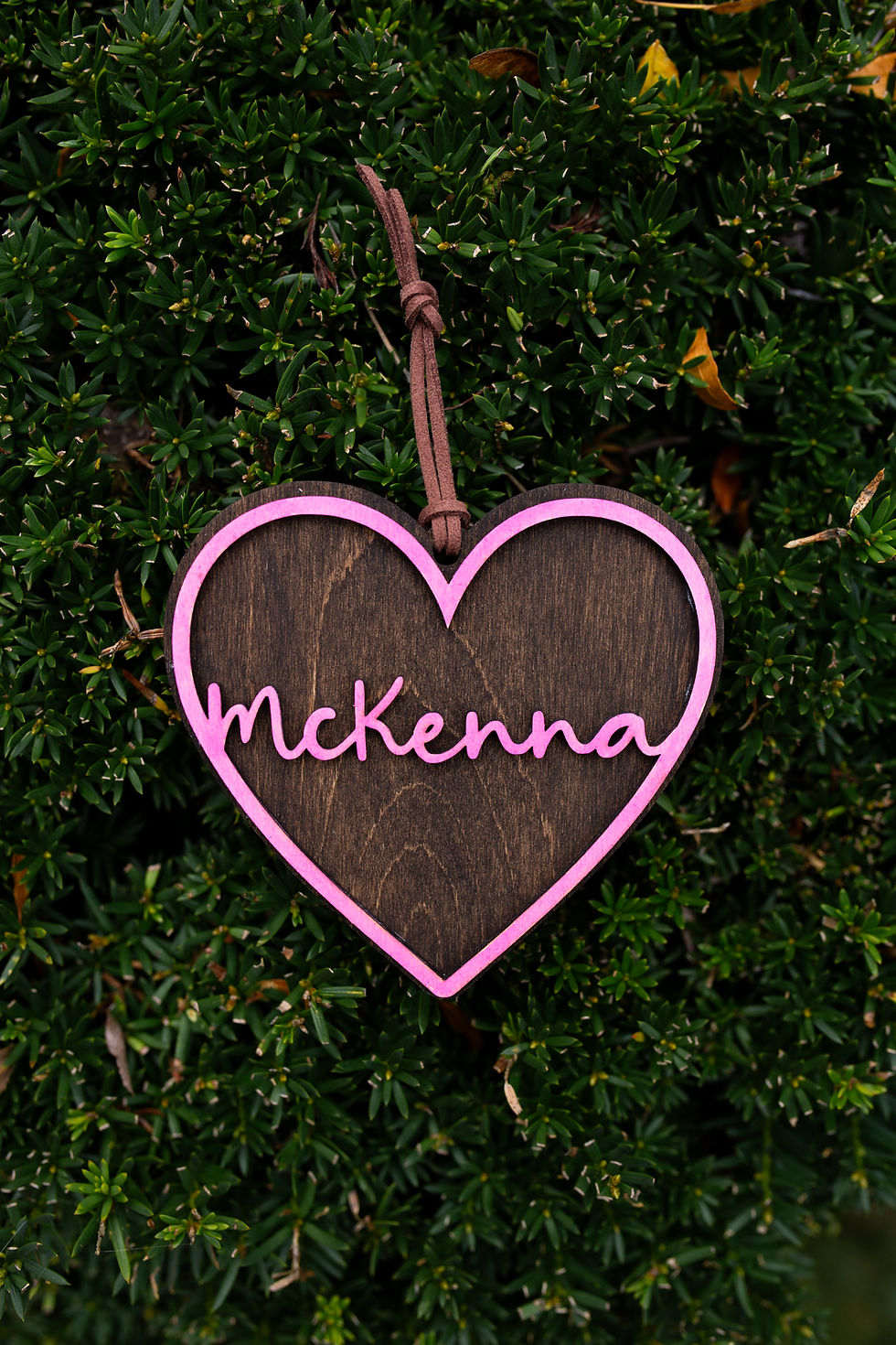 Thumbnail: Heart Shaped Personalized Ornament/Tag