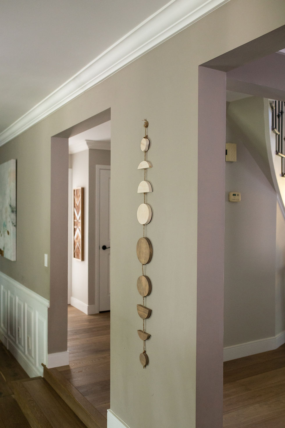 Thumbnail: Celestial Moon Phase Wall Art, Boho Decor, Patio