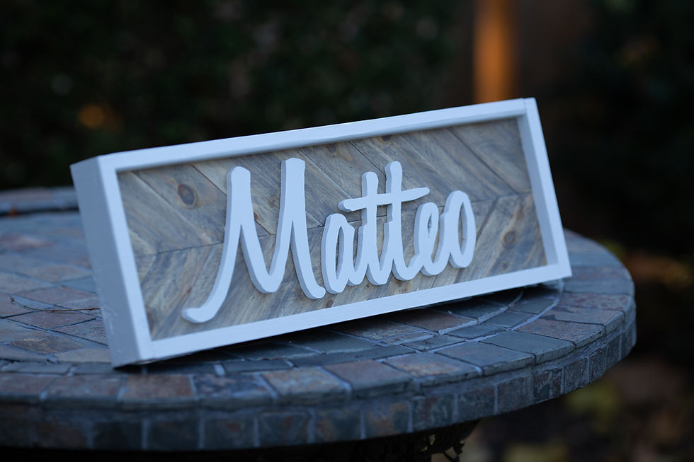 Thumbnail: Personalized Wood Name Signs