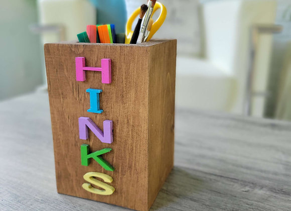 Teachers 3D pencil case holder