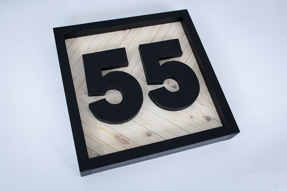 Thumbnail: Custom Wood House Numbers