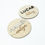 Thumbnail: Personalized 3D baby name laser engraved and cut wooden Disc