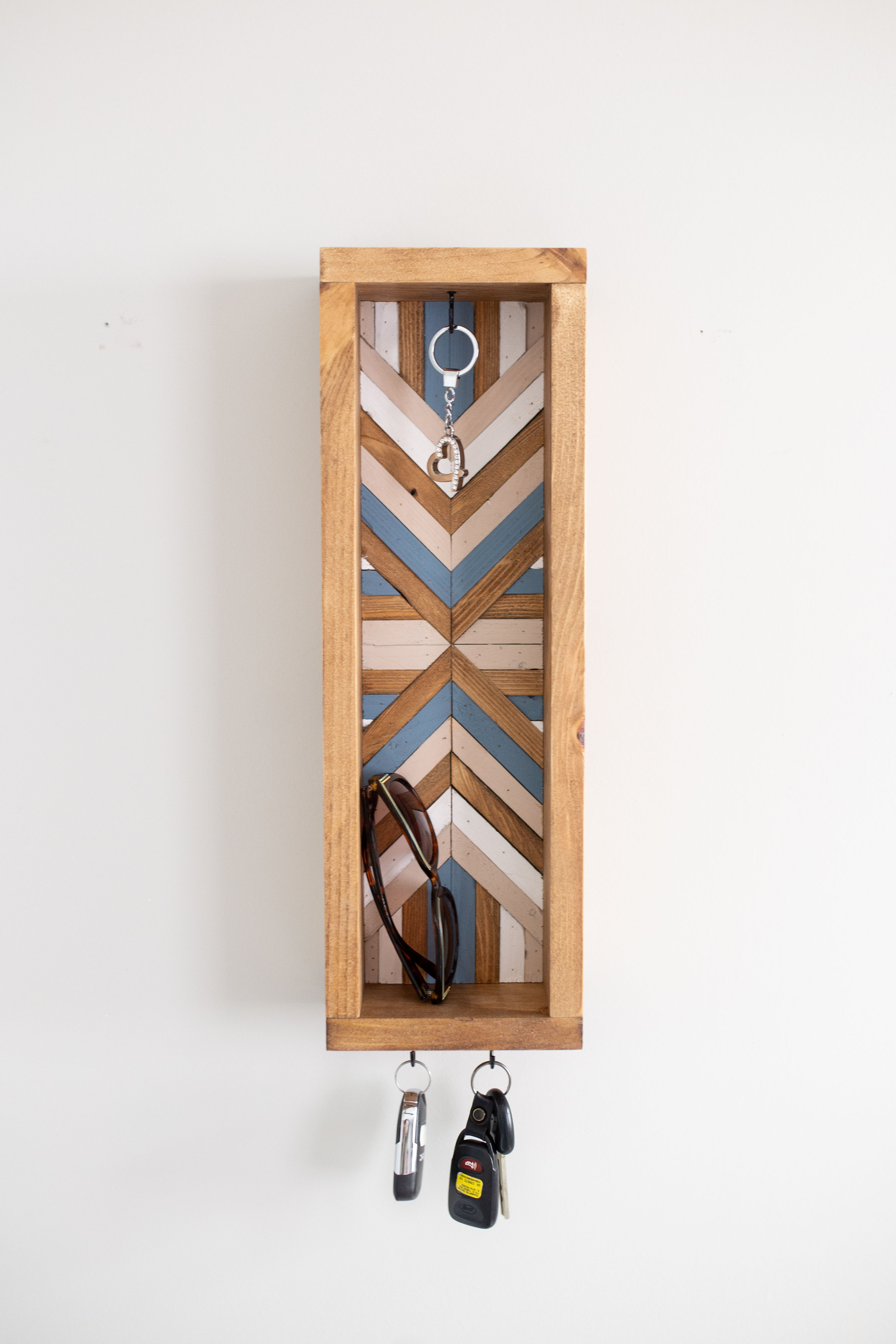 Entryway Organizer, Key Holder, Sunglass Holder, Key Hooks, Front Hall Organizat