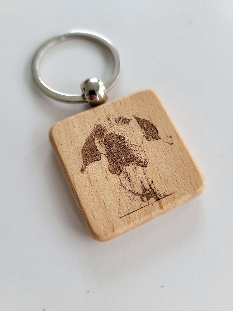 Thumbnail: Laser Engraved Pet Portrait Keychain