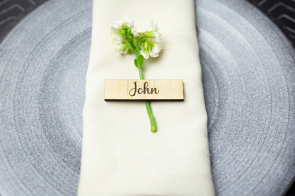 Thumbnail: Table Event Place Cards - Laser Engraved |Personalized