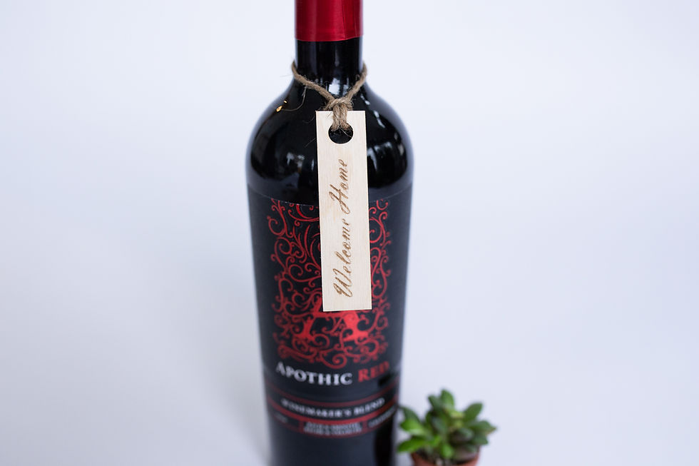 Welcome Home Wine Bottle Tag