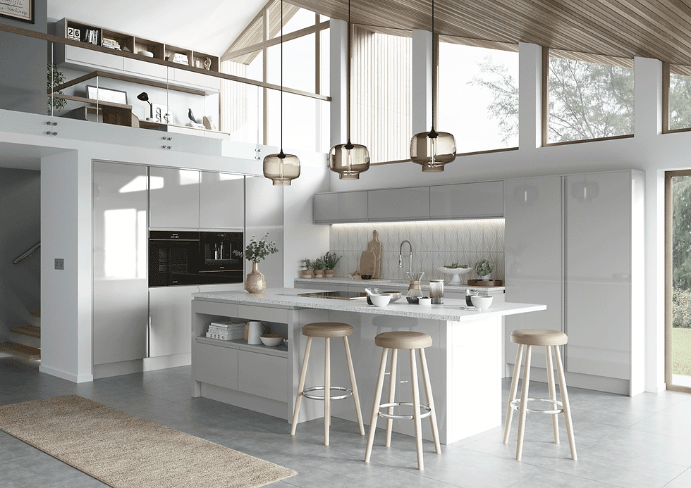 Seaton Gloss - Slab with integrated J-handle