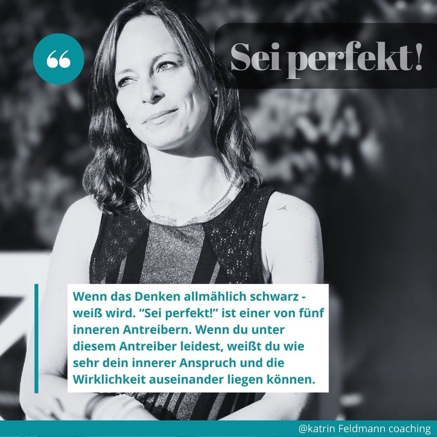 "Innere Antreiber" Perfektionismus "schwarz weiß" Coaching Blockaden lösen