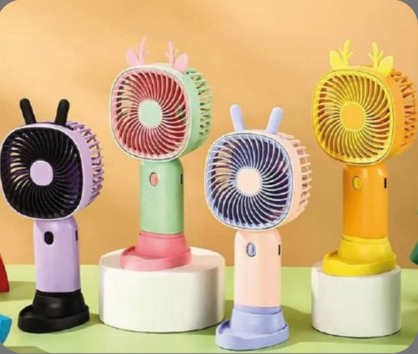 FCX-106 Tavşan Kulaklı Telefon Standlı Mini Fan (4 Renk)