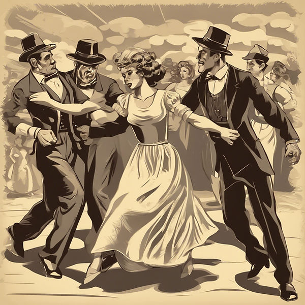 men kidnap women  in the dancing holyday in old time.jpg