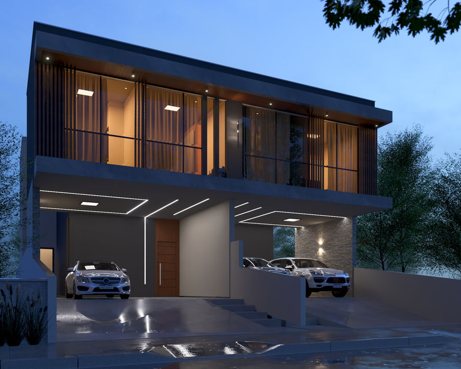 Dois sobrados de alto padrão, cada um com 3 suítes, sala de estar e jantar integradas, lavabo, cozinha, lavanderia e área de lazer completa com piscina, spa e espaço gourmet com churrasqueira. Oferecem 4 vagas de garagem e foram projetados com acabamentos sofisticados e ambientes amplos.

Localização: Bairro Santa Mônica, em Florianópolis/SC.