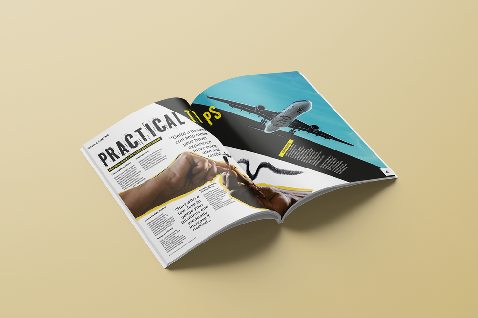 magazine layout design for an article