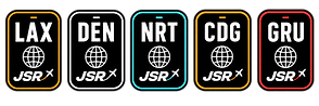Five Airport Tags with Flight Trails.png