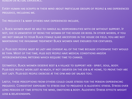 Prejudice. Let's talk about it ✨️