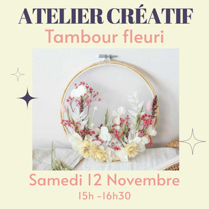 Tambour fleuri