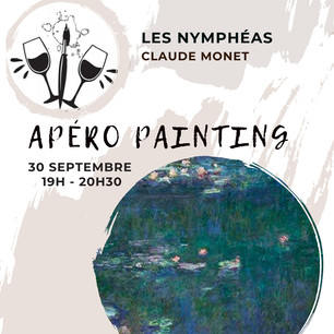 Apéro painting - Les nymphéas de Claude Monet