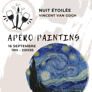 Apéro painting - Nuit étoilée de Vincent Van Gogh