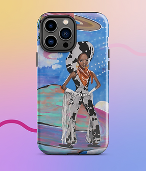 00022-Diana Ross Space Cowgirl iPhone 13 Pro Max Phone Case Mockup.png